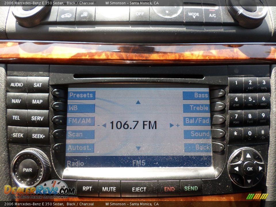 2006 Mercedes-Benz E 350 Sedan Black / Charcoal Photo #14
