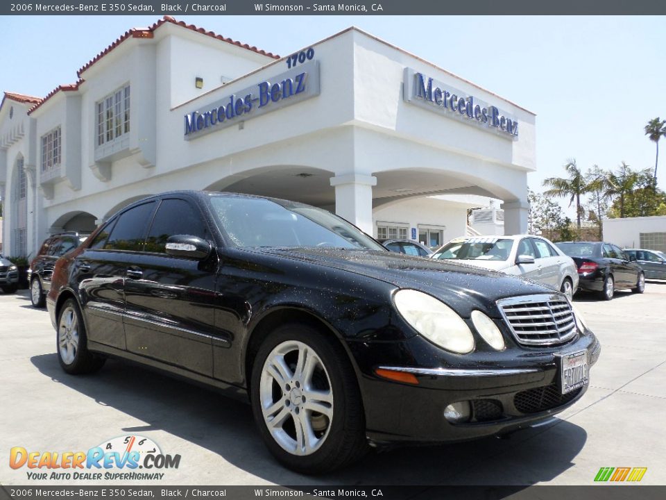 2006 Mercedes-Benz E 350 Sedan Black / Charcoal Photo #25