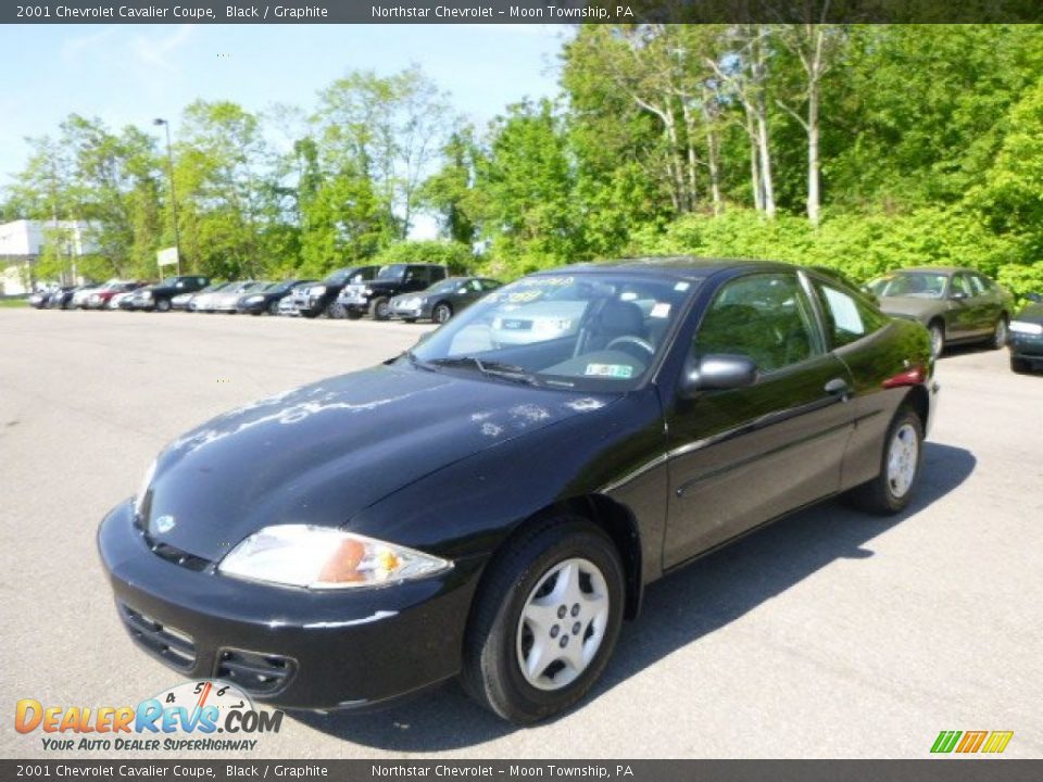 2001 Chevrolet Cavalier Coupe Black / Graphite Photo #1