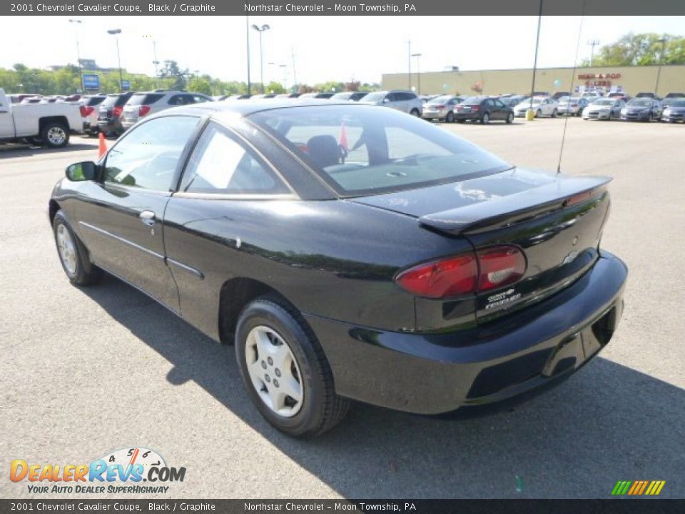 2001 Chevrolet Cavalier Coupe Black / Graphite Photo #2