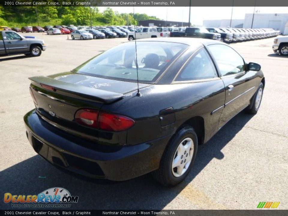 2001 Chevrolet Cavalier Coupe Black / Graphite Photo #3