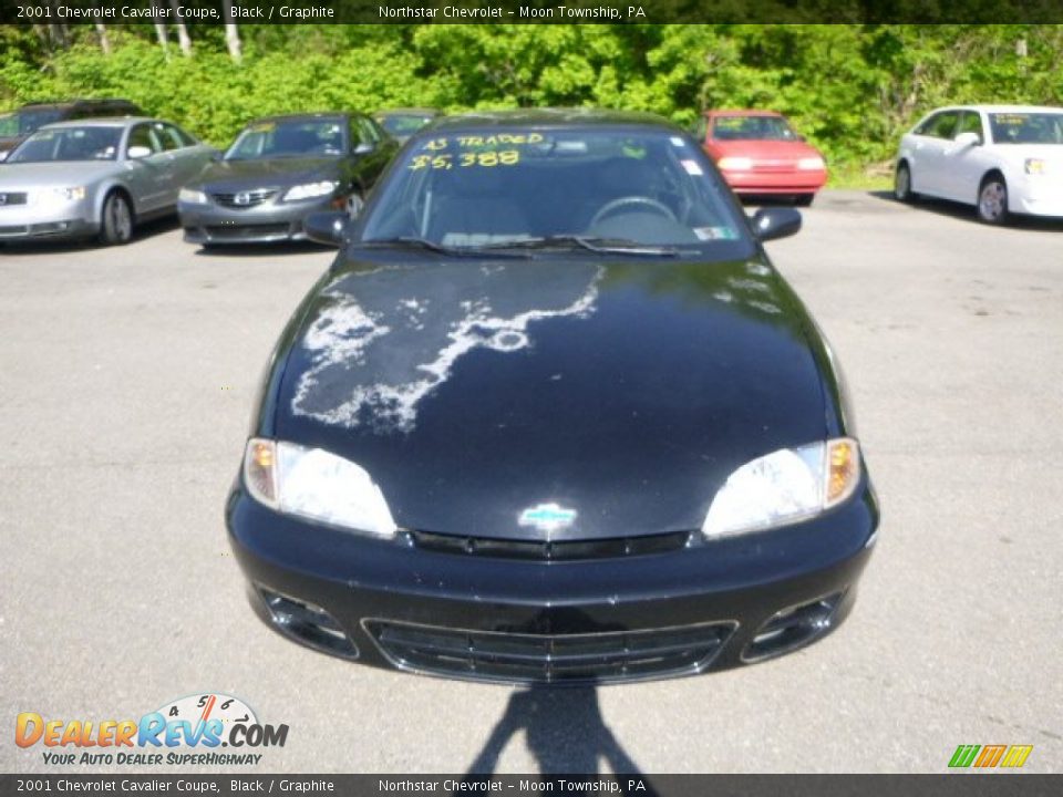 2001 Chevrolet Cavalier Coupe Black / Graphite Photo #5