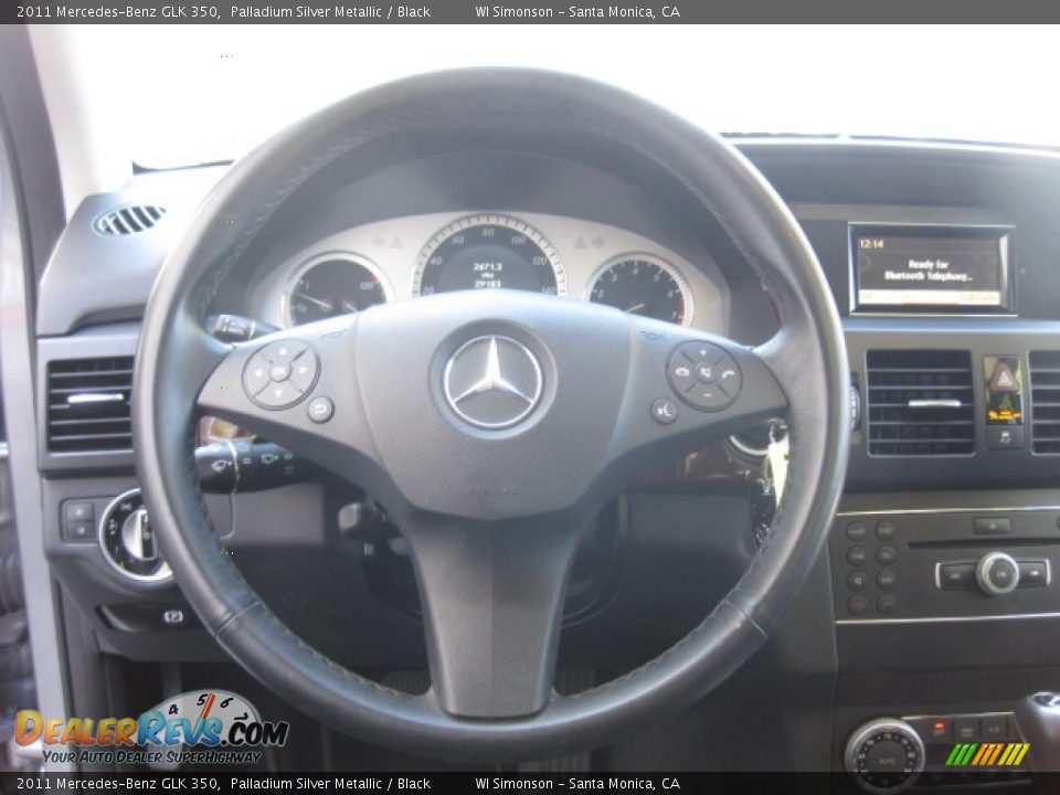 2011 Mercedes-Benz GLK 350 Palladium Silver Metallic / Black Photo #11