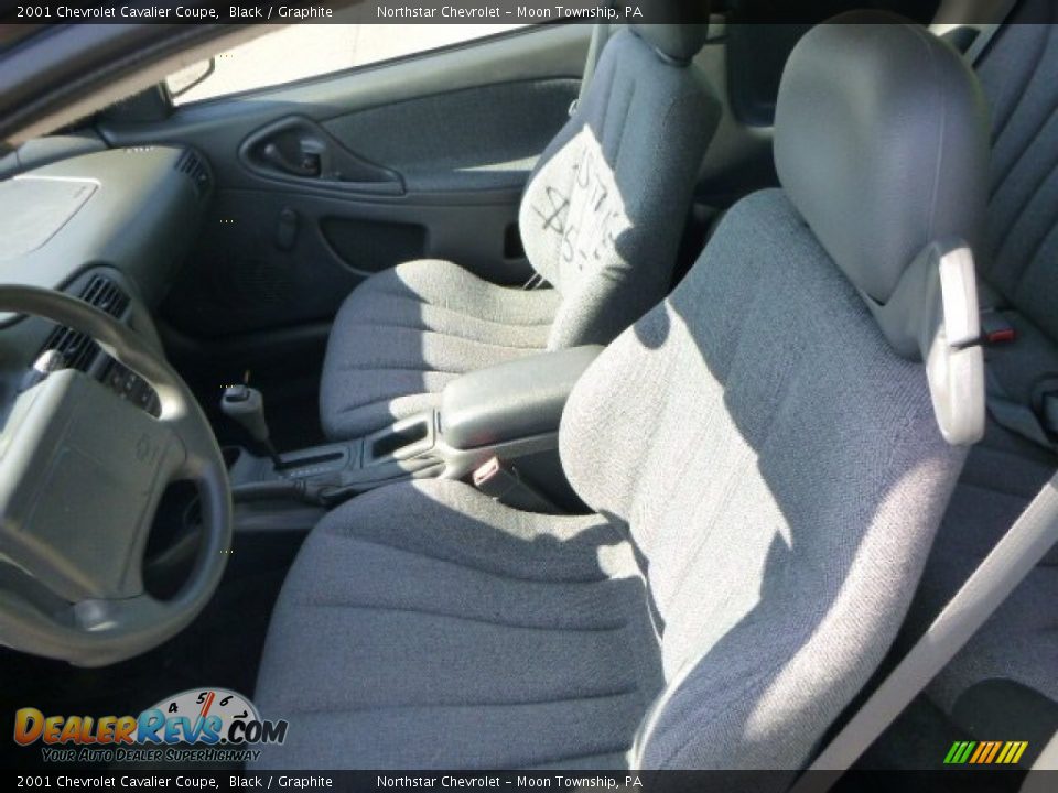 2001 Chevrolet Cavalier Coupe Black / Graphite Photo #7