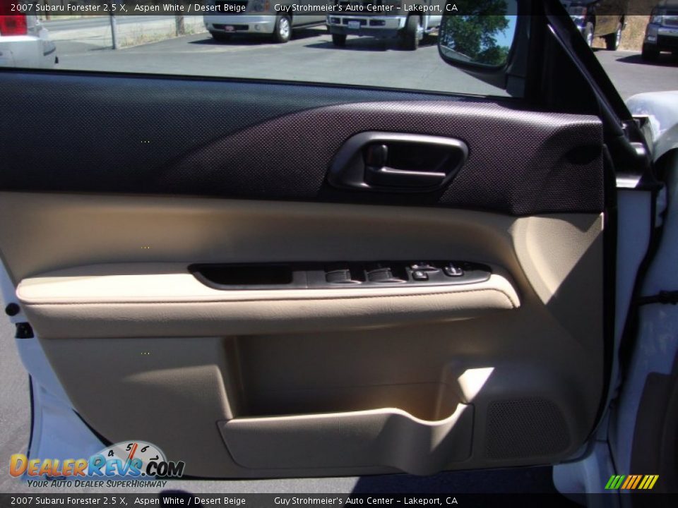 2007 Subaru Forester 2.5 X Aspen White / Desert Beige Photo #9