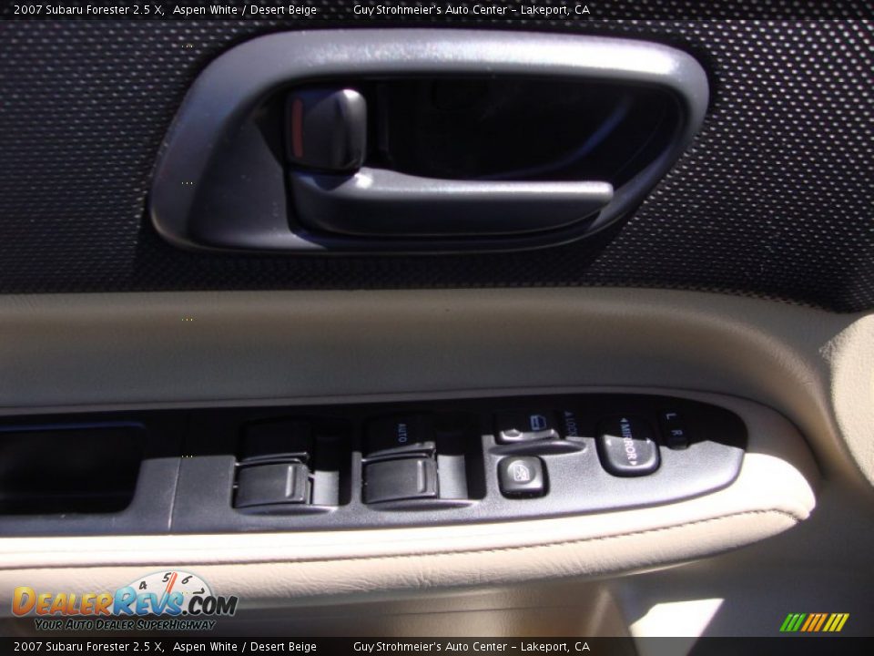 2007 Subaru Forester 2.5 X Aspen White / Desert Beige Photo #10