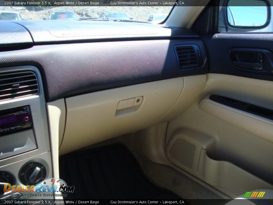 2007 Subaru Forester 2.5 X Aspen White / Desert Beige Photo #15