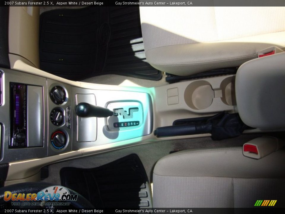 2007 Subaru Forester 2.5 X Aspen White / Desert Beige Photo #18