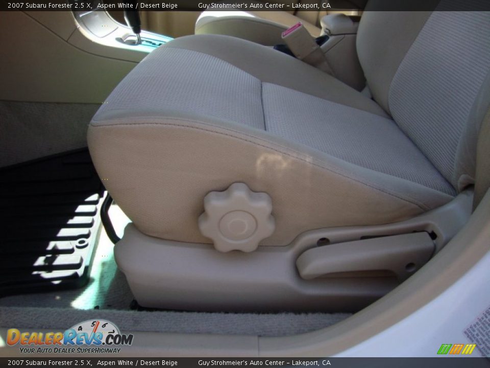 2007 Subaru Forester 2.5 X Aspen White / Desert Beige Photo #20