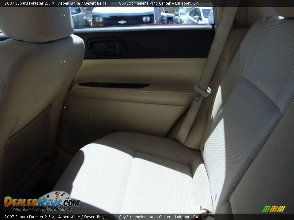 2007 Subaru Forester 2.5 X Aspen White / Desert Beige Photo #21