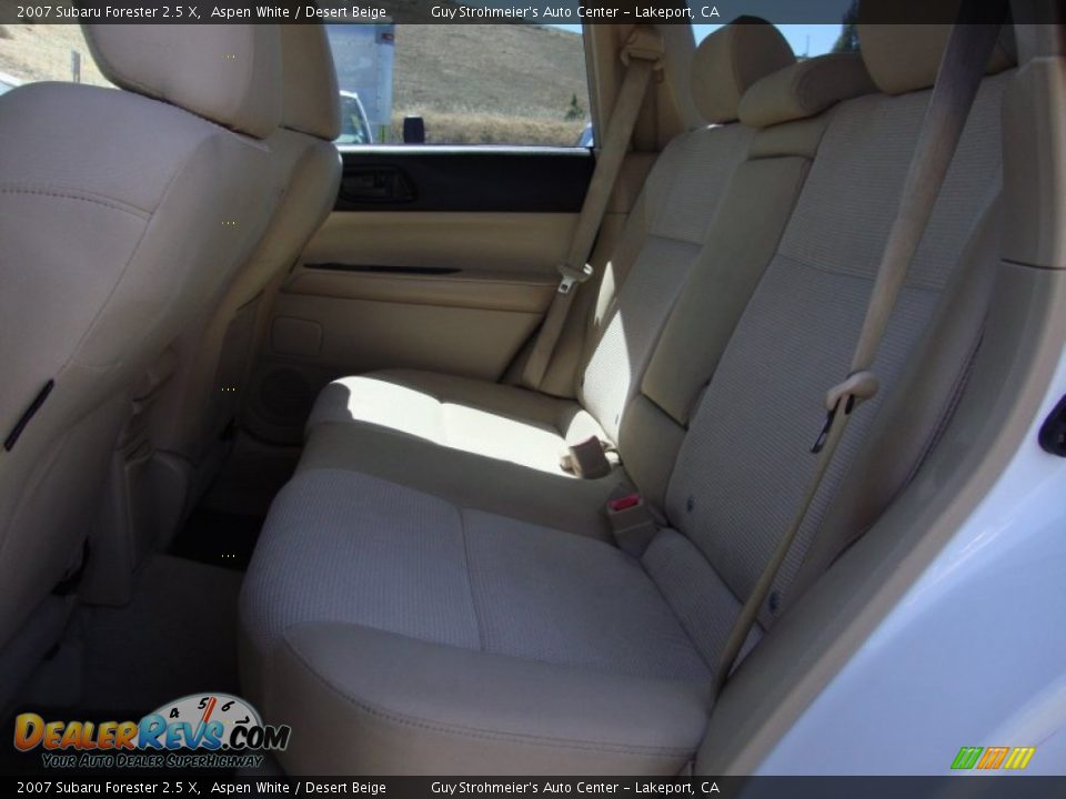 2007 Subaru Forester 2.5 X Aspen White / Desert Beige Photo #22