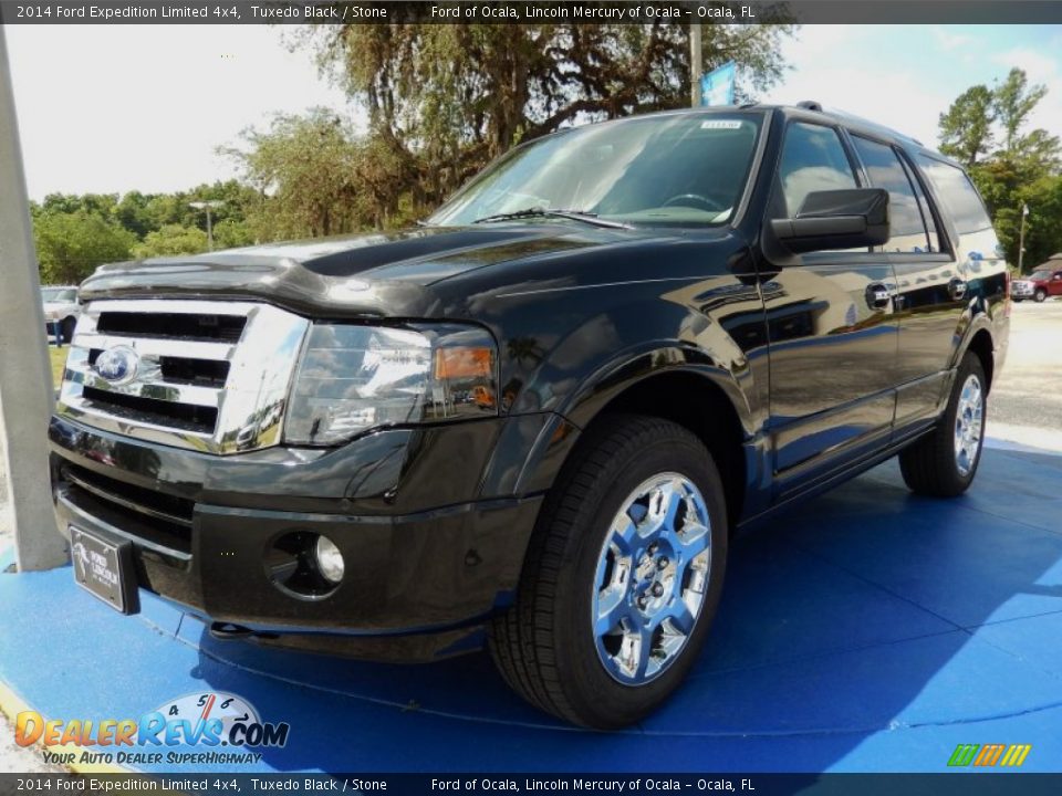 2014 Ford Expedition Limited 4x4 Tuxedo Black / Stone Photo #1