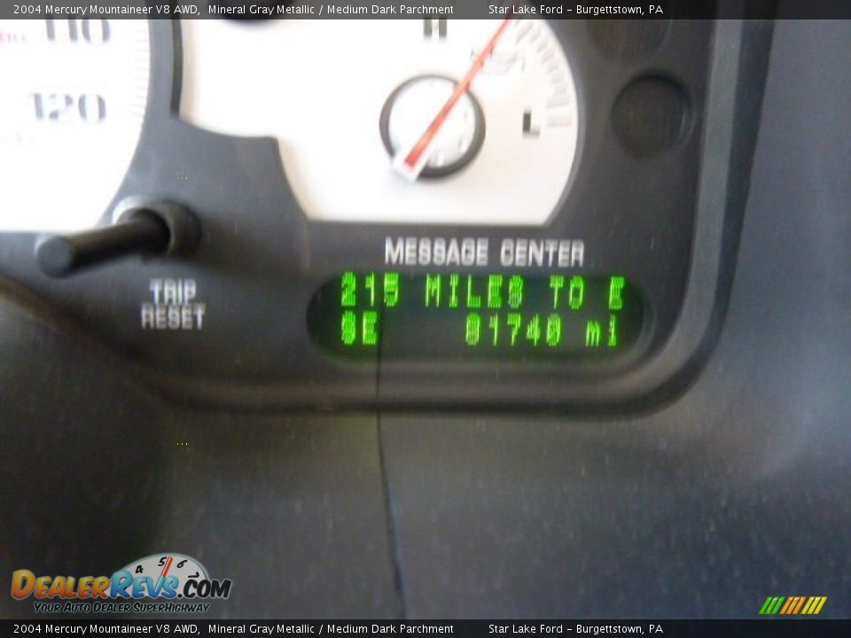 2004 Mercury Mountaineer V8 AWD Mineral Gray Metallic / Medium Dark Parchment Photo #19