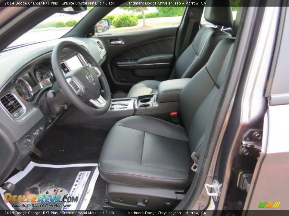 2014 Dodge Charger R/T Plus Granite Crystal Metallic / Black Photo #7
