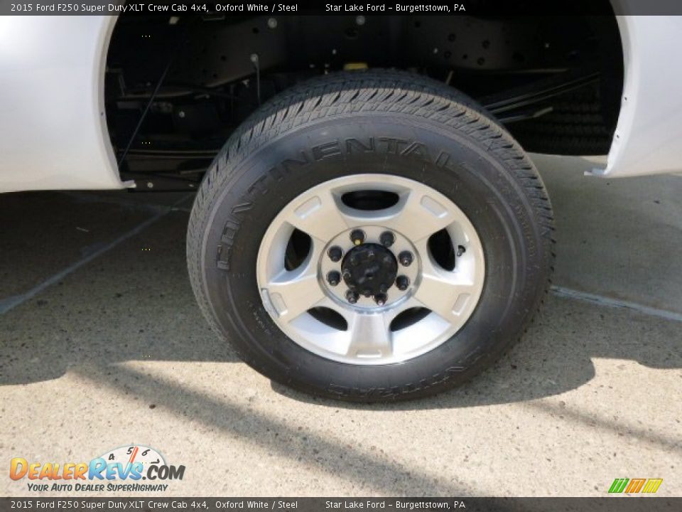 2015 Ford F250 Super Duty XLT Crew Cab 4x4 Oxford White / Steel Photo #8