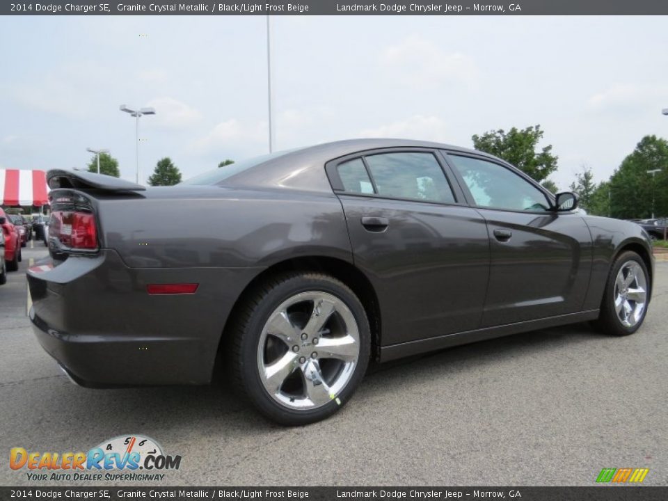 2014 Dodge Charger SE Granite Crystal Metallic / Black/Light Frost Beige Photo #3