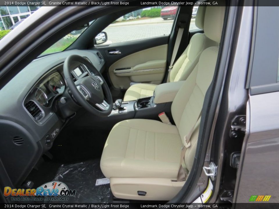 2014 Dodge Charger SE Granite Crystal Metallic / Black/Light Frost Beige Photo #6