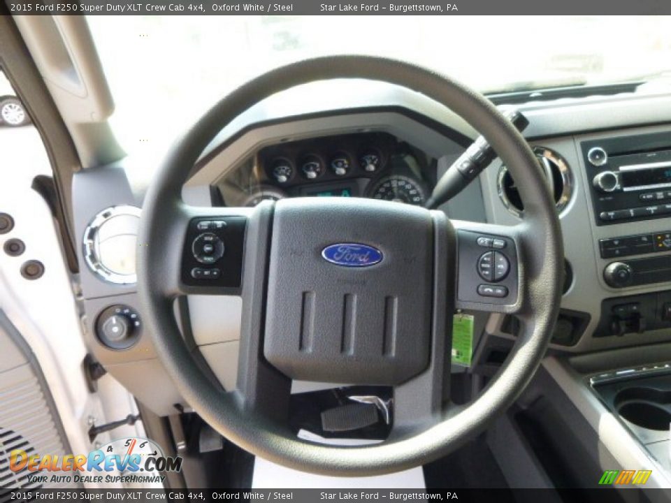 2015 Ford F250 Super Duty XLT Crew Cab 4x4 Oxford White / Steel Photo #18