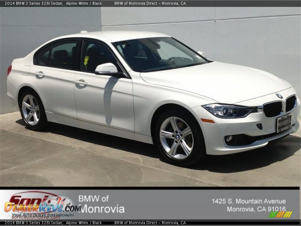 2014 BMW 3 Series 328i Sedan Alpine White / Black Photo #1
