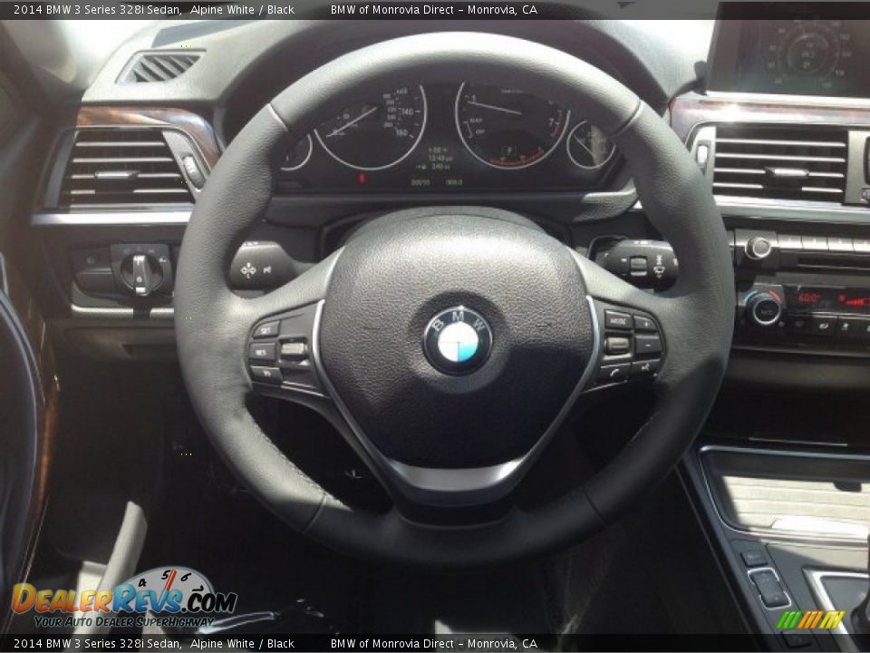 2014 BMW 3 Series 328i Sedan Alpine White / Black Photo #9