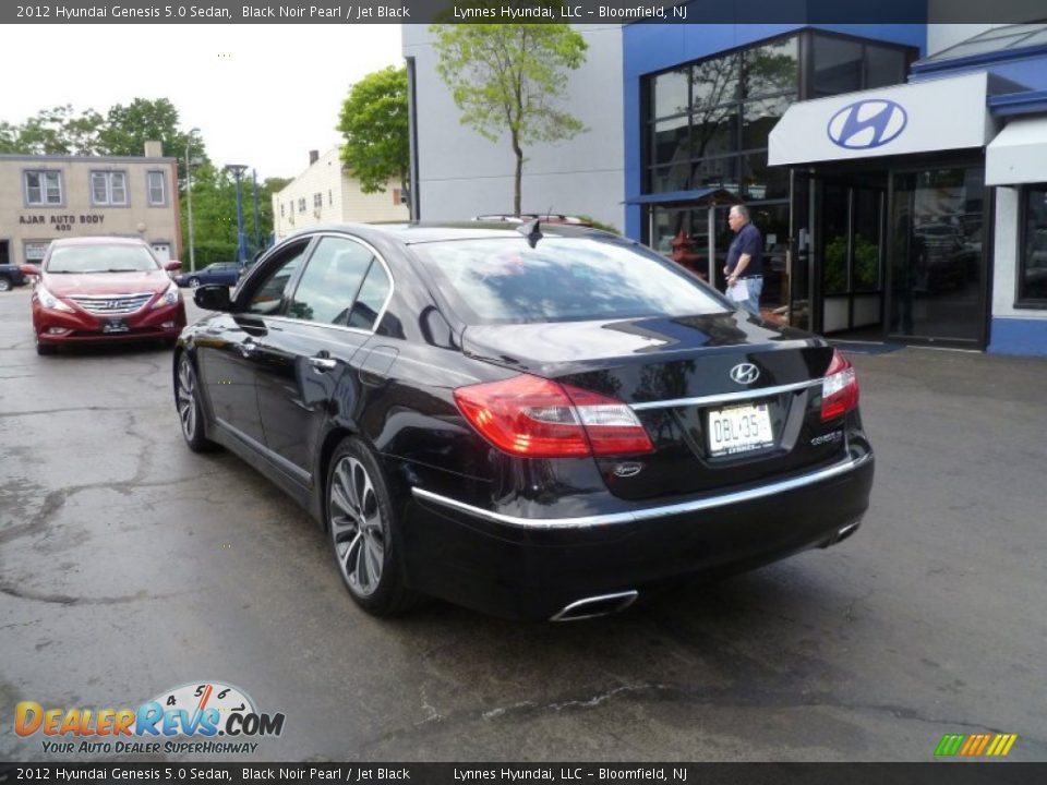 2012 Hyundai Genesis 5.0 Sedan Black Noir Pearl / Jet Black Photo #6