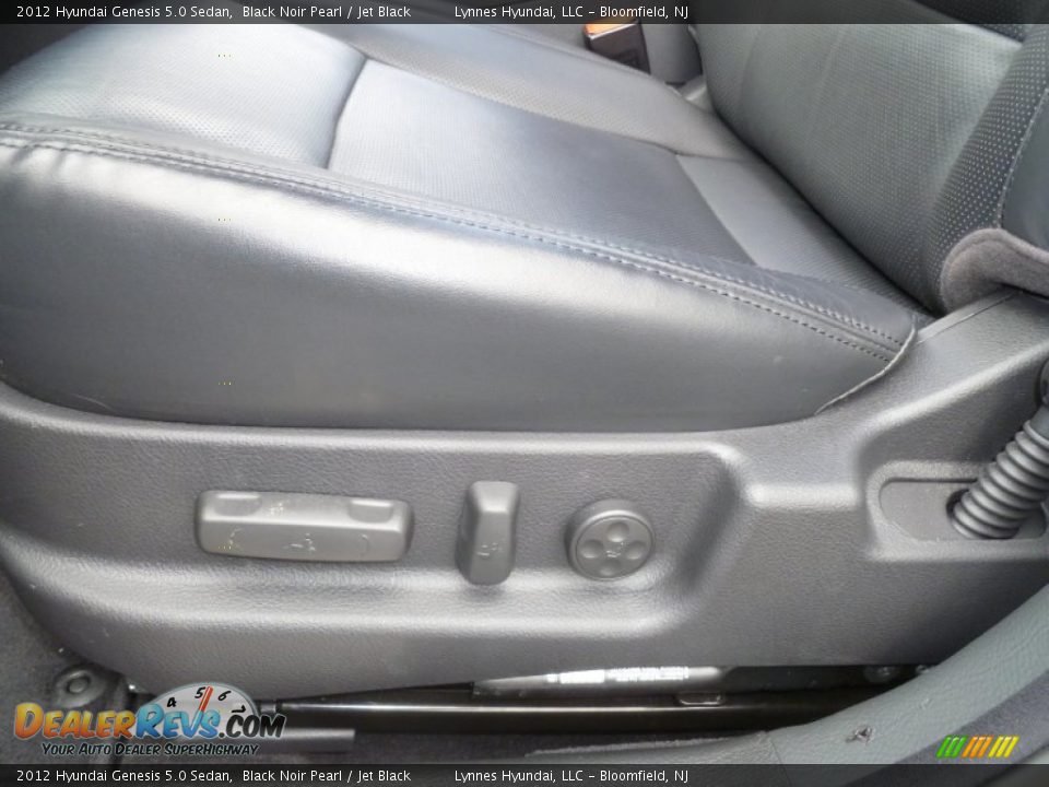2012 Hyundai Genesis 5.0 Sedan Black Noir Pearl / Jet Black Photo #9