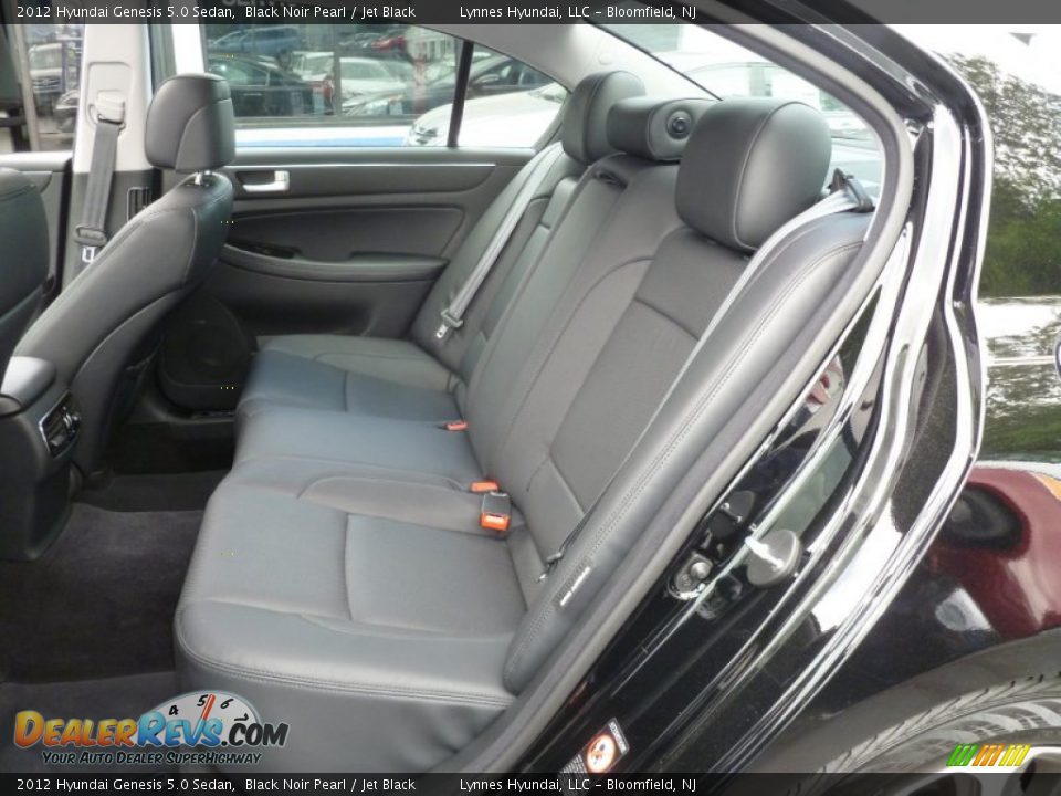 2012 Hyundai Genesis 5.0 Sedan Black Noir Pearl / Jet Black Photo #10