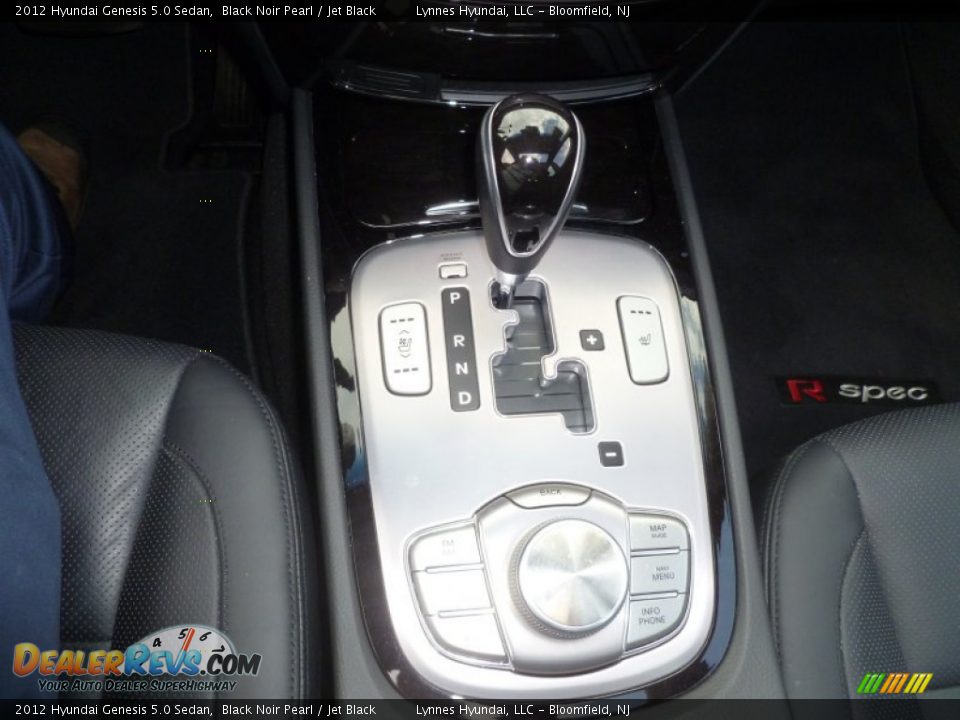 2012 Hyundai Genesis 5.0 Sedan Black Noir Pearl / Jet Black Photo #16