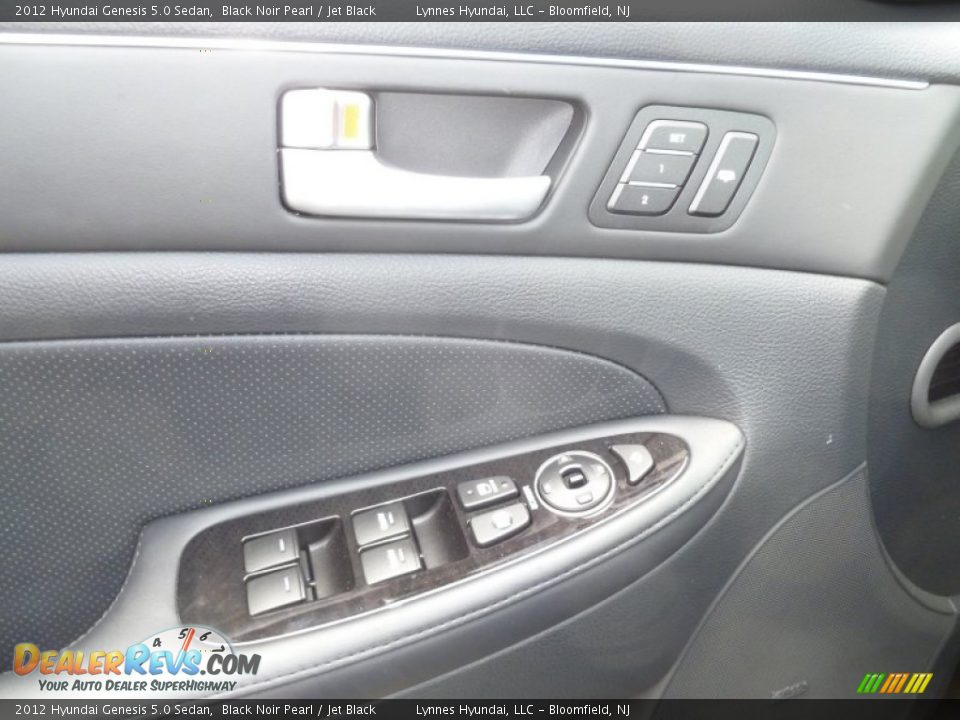 2012 Hyundai Genesis 5.0 Sedan Black Noir Pearl / Jet Black Photo #17