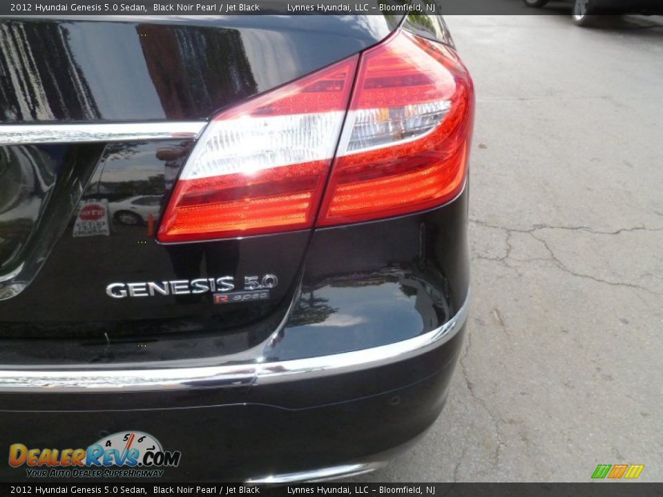 2012 Hyundai Genesis 5.0 Sedan Black Noir Pearl / Jet Black Photo #18