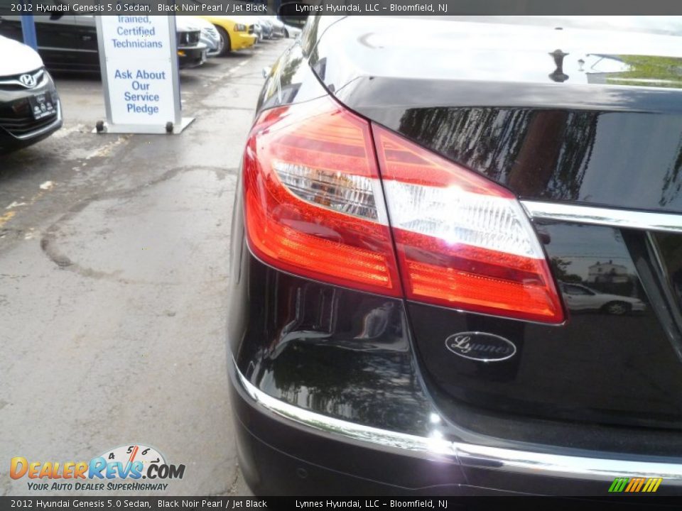 2012 Hyundai Genesis 5.0 Sedan Black Noir Pearl / Jet Black Photo #19