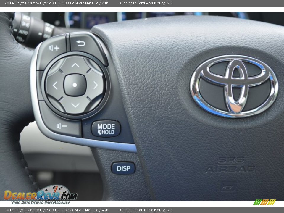 2014 Toyota Camry Hybrid XLE Classic Silver Metallic / Ash Photo #22