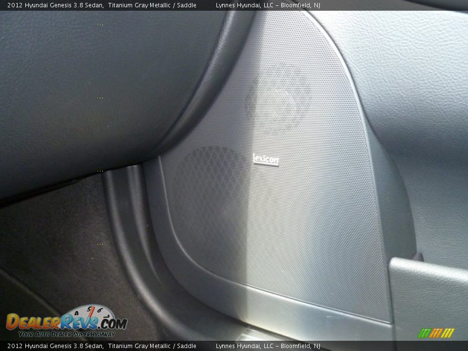 2012 Hyundai Genesis 3.8 Sedan Titanium Gray Metallic / Saddle Photo #17