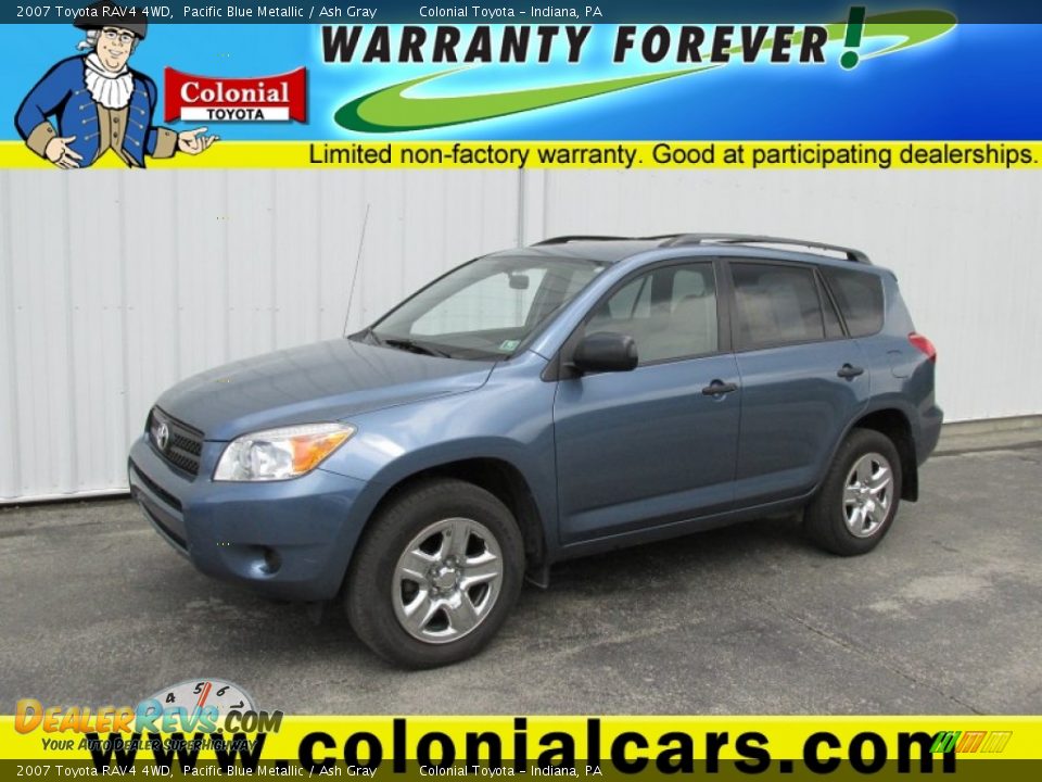 2007 Toyota RAV4 4WD Pacific Blue Metallic / Ash Gray Photo #1