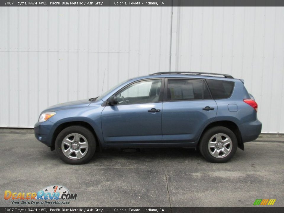 2007 Toyota RAV4 4WD Pacific Blue Metallic / Ash Gray Photo #2
