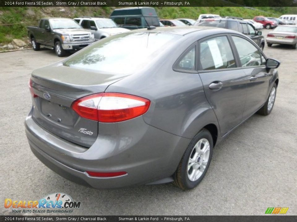 2014 Ford Fiesta SE Sedan Storm Gray / Charcoal Black Photo #2