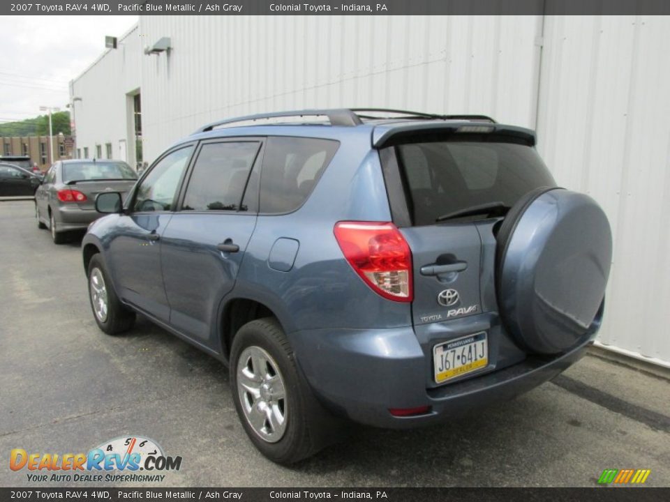 2007 Toyota RAV4 4WD Pacific Blue Metallic / Ash Gray Photo #4