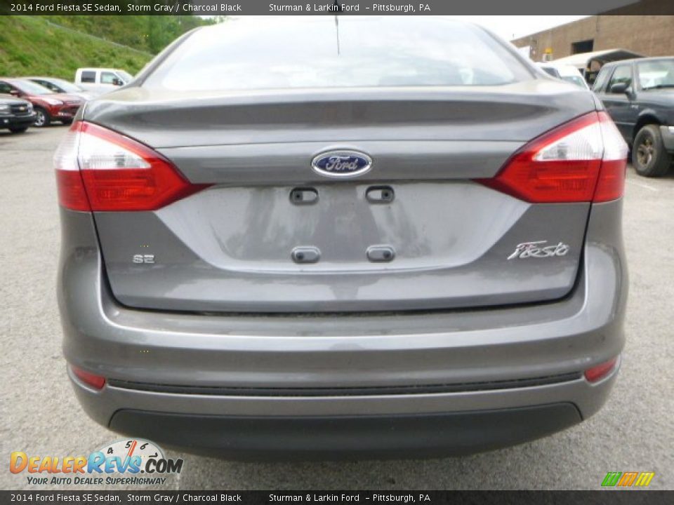 2014 Ford Fiesta SE Sedan Storm Gray / Charcoal Black Photo #3