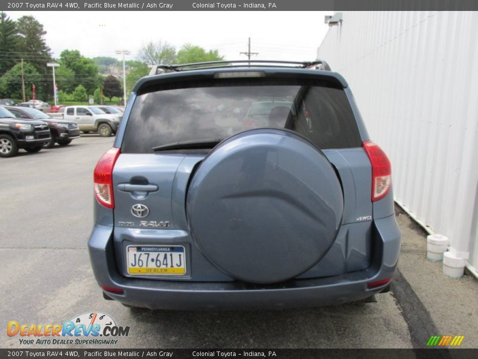 2007 Toyota RAV4 4WD Pacific Blue Metallic / Ash Gray Photo #5