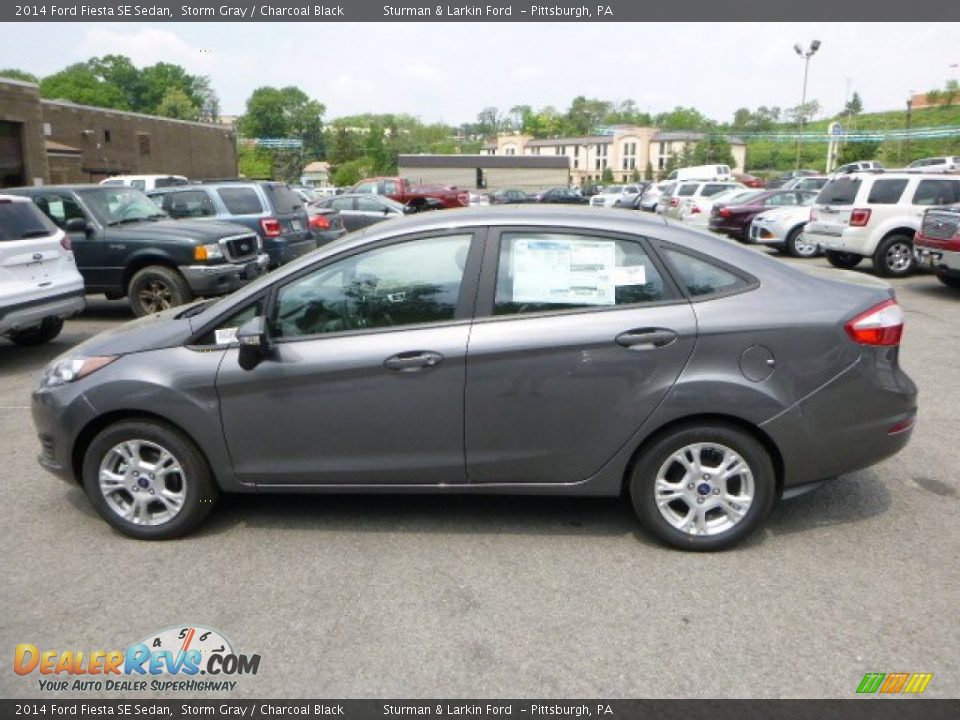 2014 Ford Fiesta SE Sedan Storm Gray / Charcoal Black Photo #4