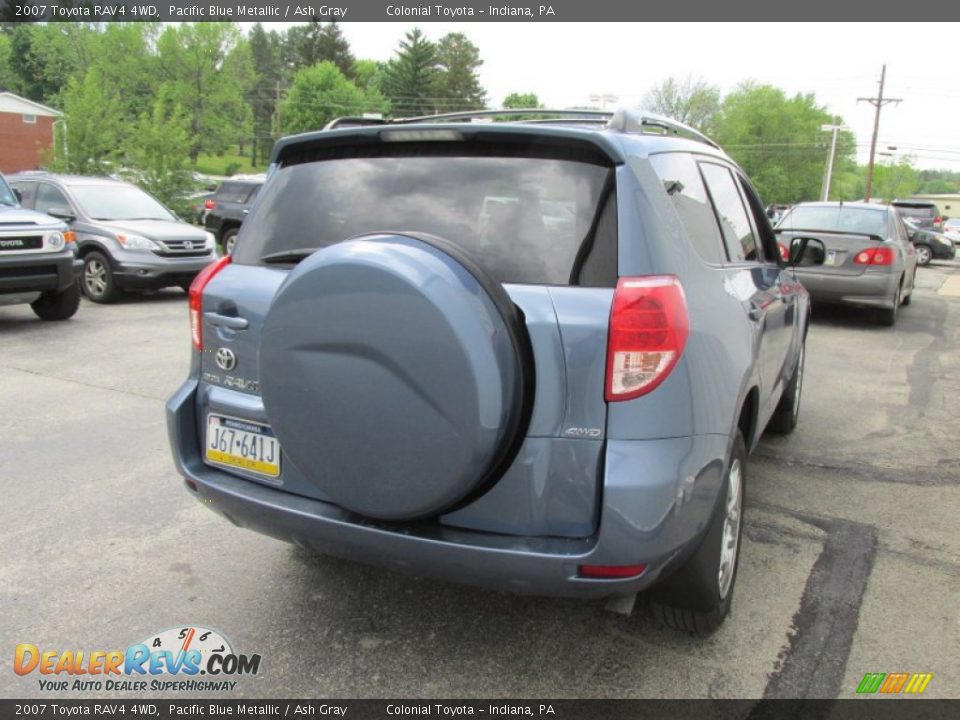 2007 Toyota RAV4 4WD Pacific Blue Metallic / Ash Gray Photo #6