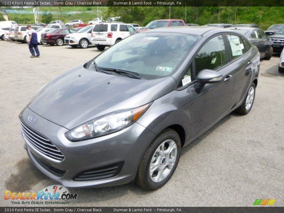 2014 Ford Fiesta SE Sedan Storm Gray / Charcoal Black Photo #5