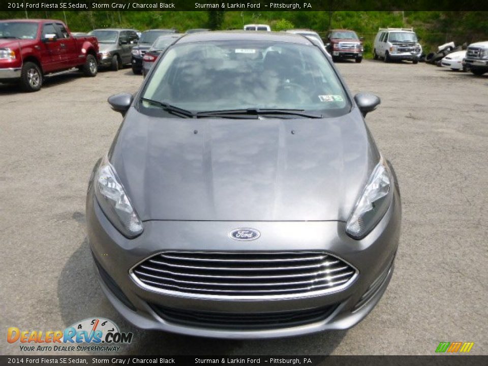 2014 Ford Fiesta SE Sedan Storm Gray / Charcoal Black Photo #6