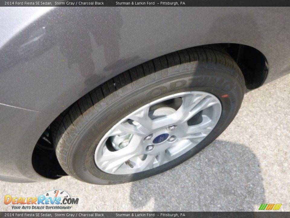 2014 Ford Fiesta SE Sedan Storm Gray / Charcoal Black Photo #7
