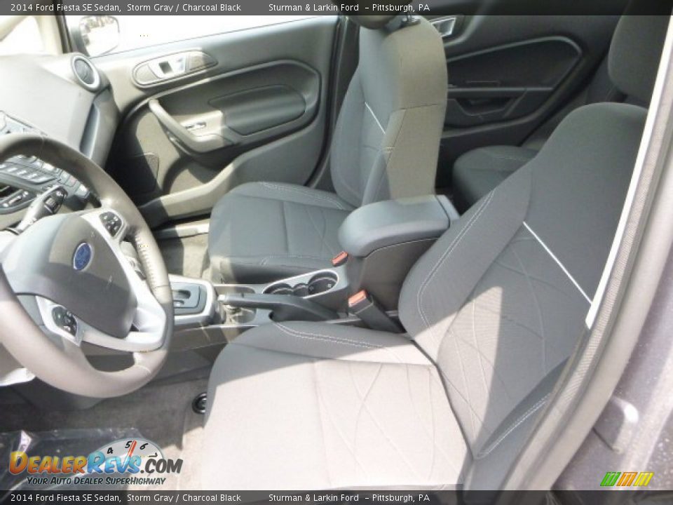 2014 Ford Fiesta SE Sedan Storm Gray / Charcoal Black Photo #8