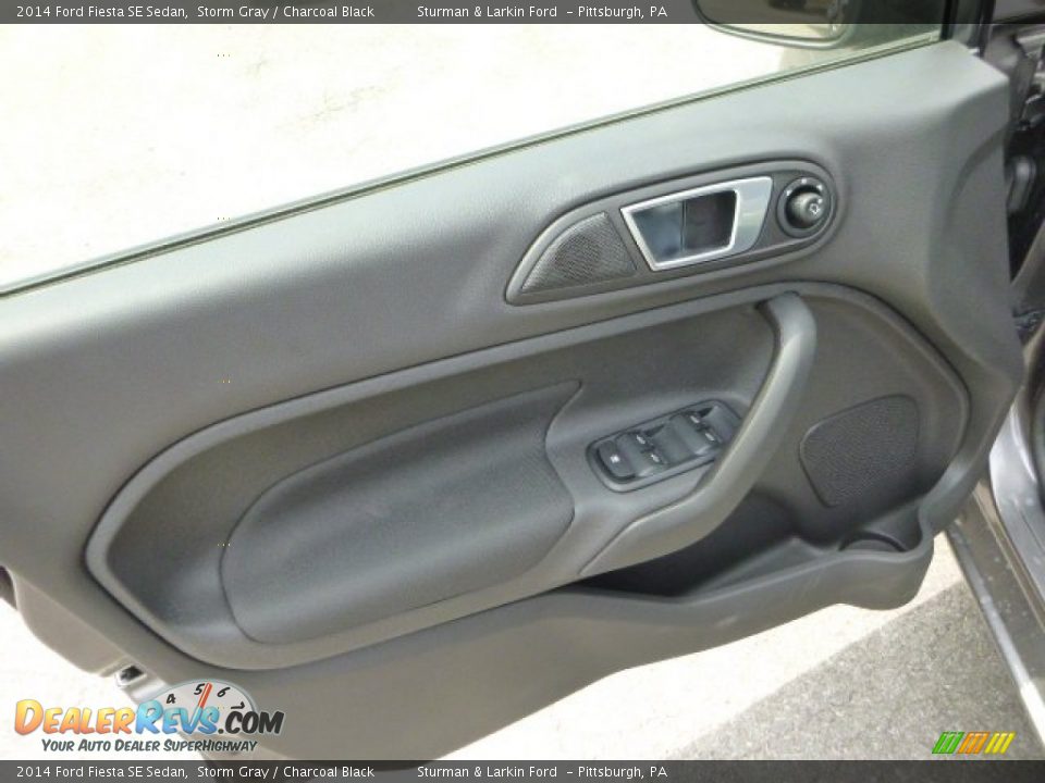 2014 Ford Fiesta SE Sedan Storm Gray / Charcoal Black Photo #11