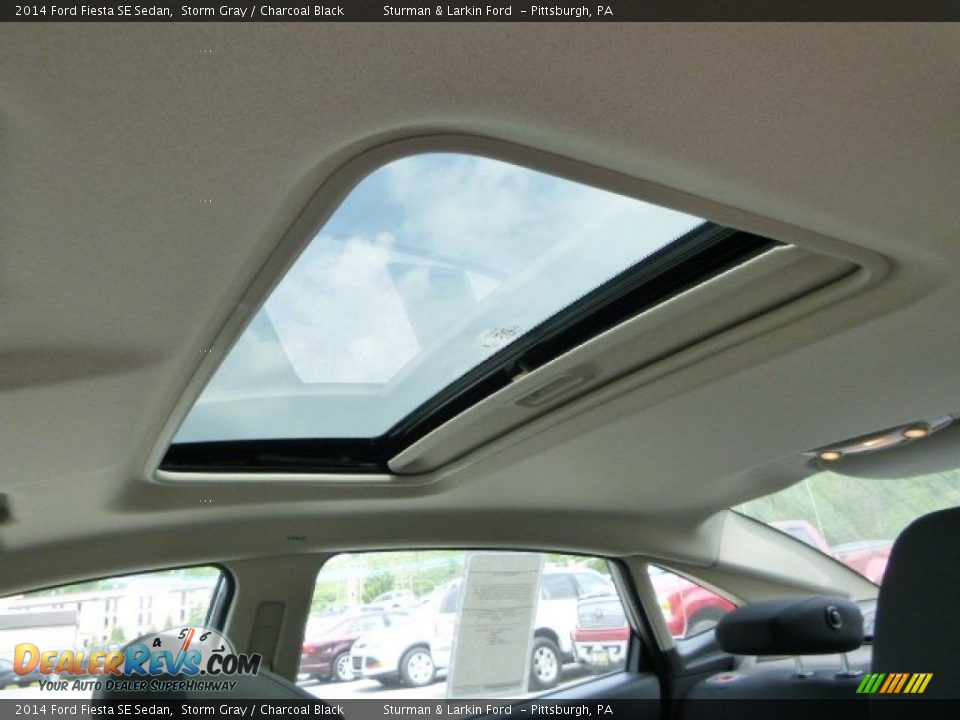 2014 Ford Fiesta SE Sedan Storm Gray / Charcoal Black Photo #12