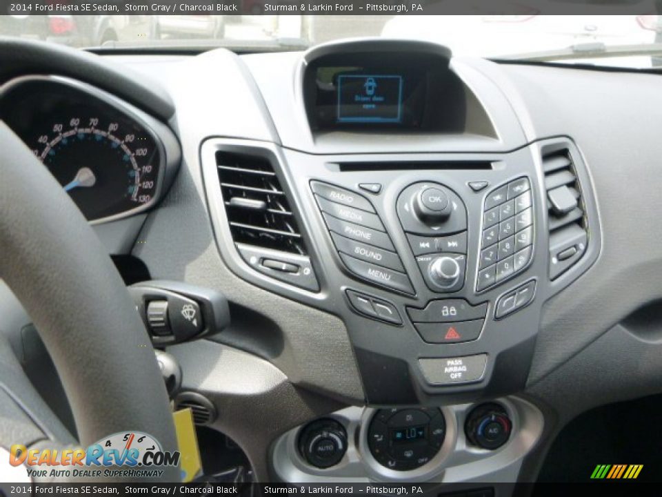 2014 Ford Fiesta SE Sedan Storm Gray / Charcoal Black Photo #13