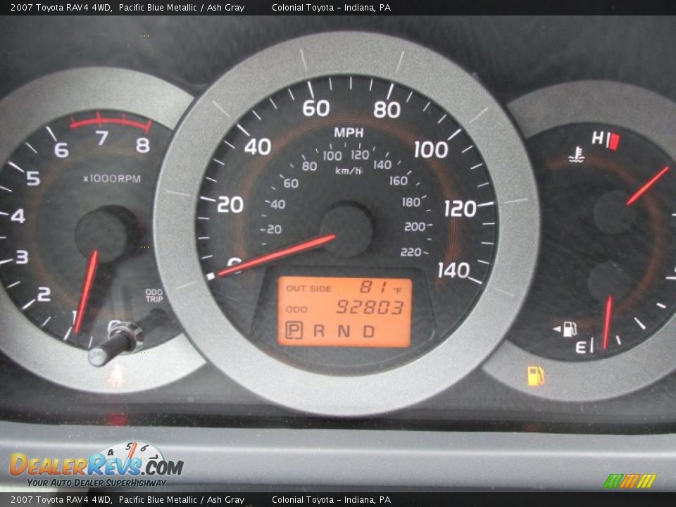 2007 Toyota RAV4 4WD Pacific Blue Metallic / Ash Gray Photo #20