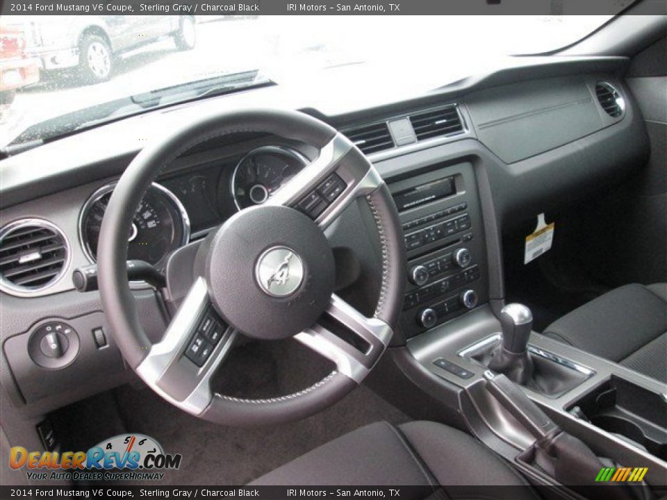 2014 Ford Mustang V6 Coupe Sterling Gray / Charcoal Black Photo #12